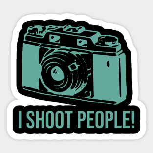 I shoot peole Sticker